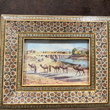 Marquetry photo frame