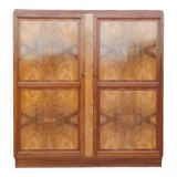 Art Deco Wardrobe in Walnut and Burl Walnut