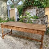 Table de ferme ancienne 8 tiroirs