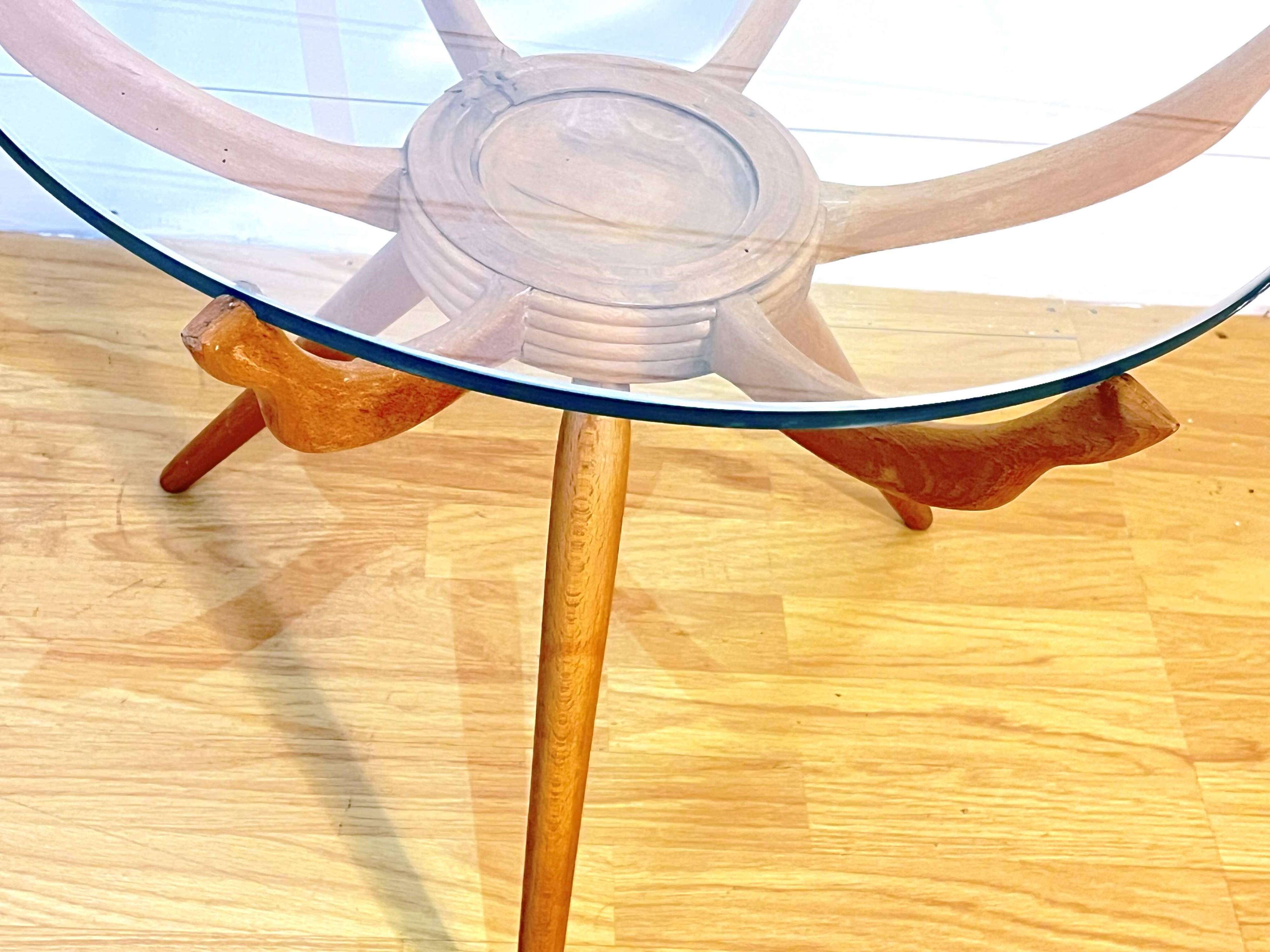 Carlo De Cali, "Ragno" (Spider) coffee table, Italy, 1950s