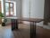 Oak and steel design table
