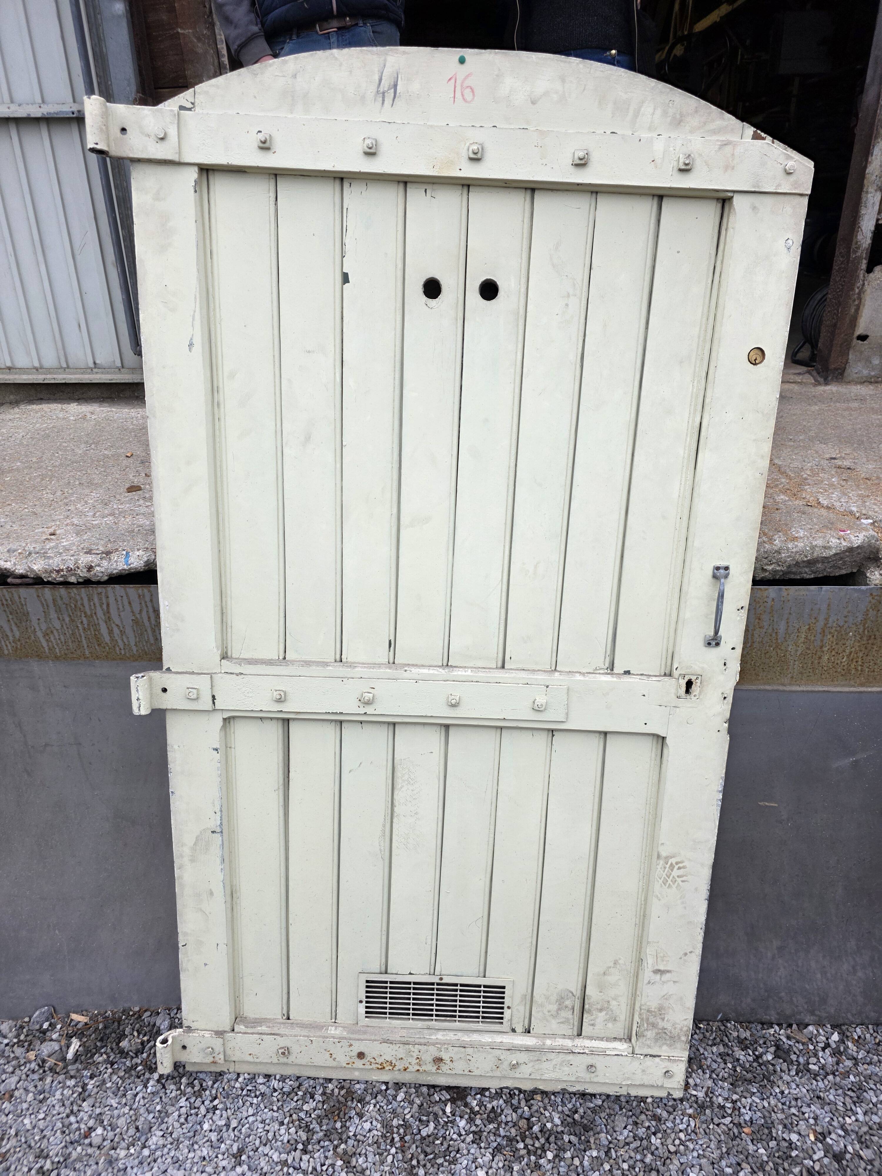 Solid oak door from the 19th century.