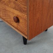 Commode en teck, design danois, années 60, fabriquée au Danemark
