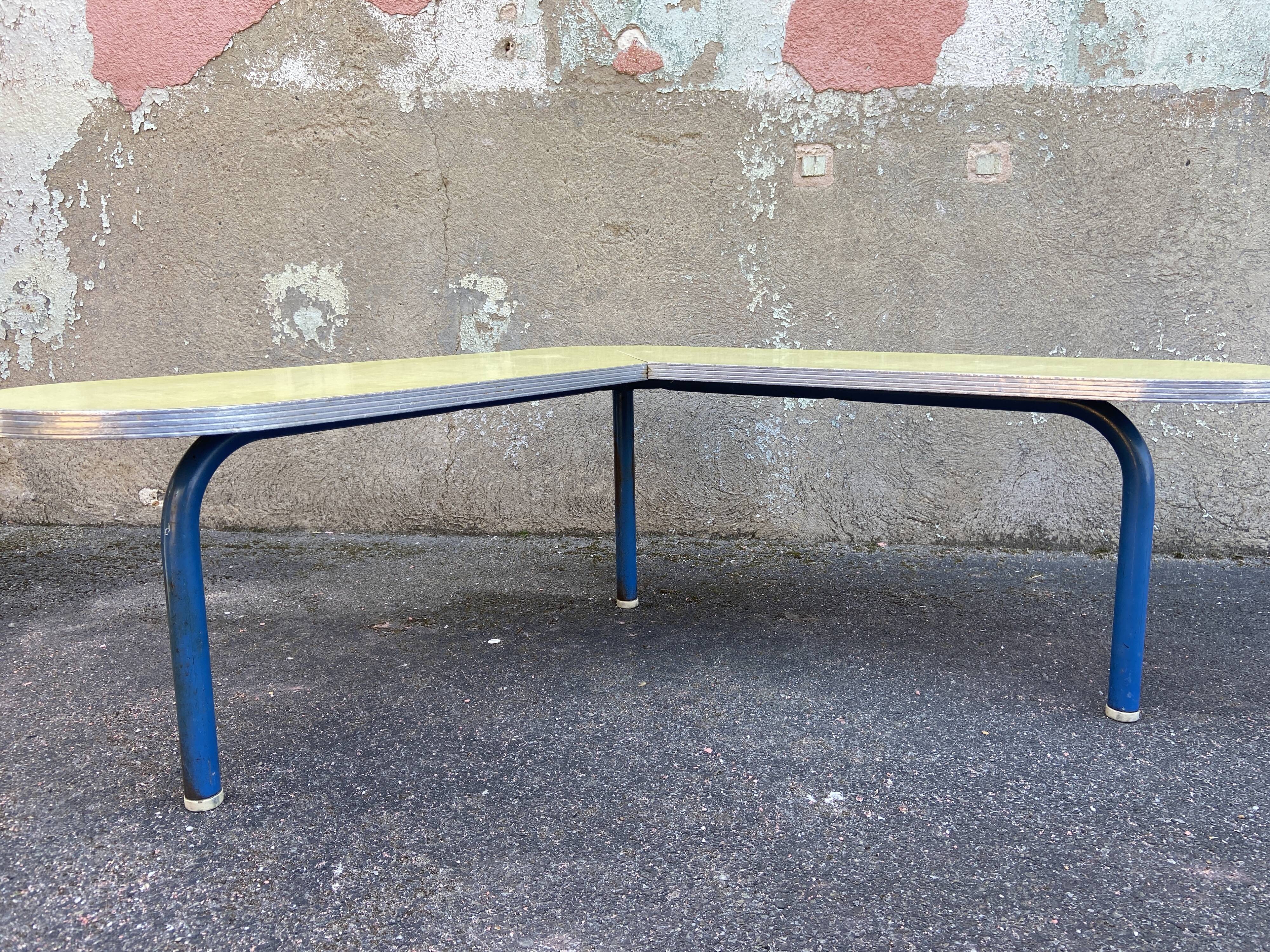 Charming formica kindergarten corner bench,
