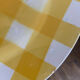 Yellow Scottish pattern plate from the Digoin manufacture