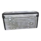 Silver-coloured wooden trunk/chest