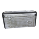 Silver-coloured wooden trunk/chest