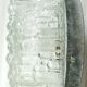 Set of 3 textured moulded glass ceiling lights/wall lights from the 1970s.