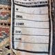 Tapis oriental fait main xxeme fond bleu 307 cm x 222 cm