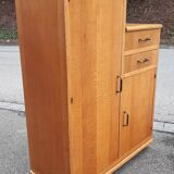 Asymmetrical wardrobe light oak 1950