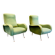 Pair of vintage mid-century organic design armchairs.