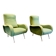 Pair of vintage mid-century organic design armchairs.