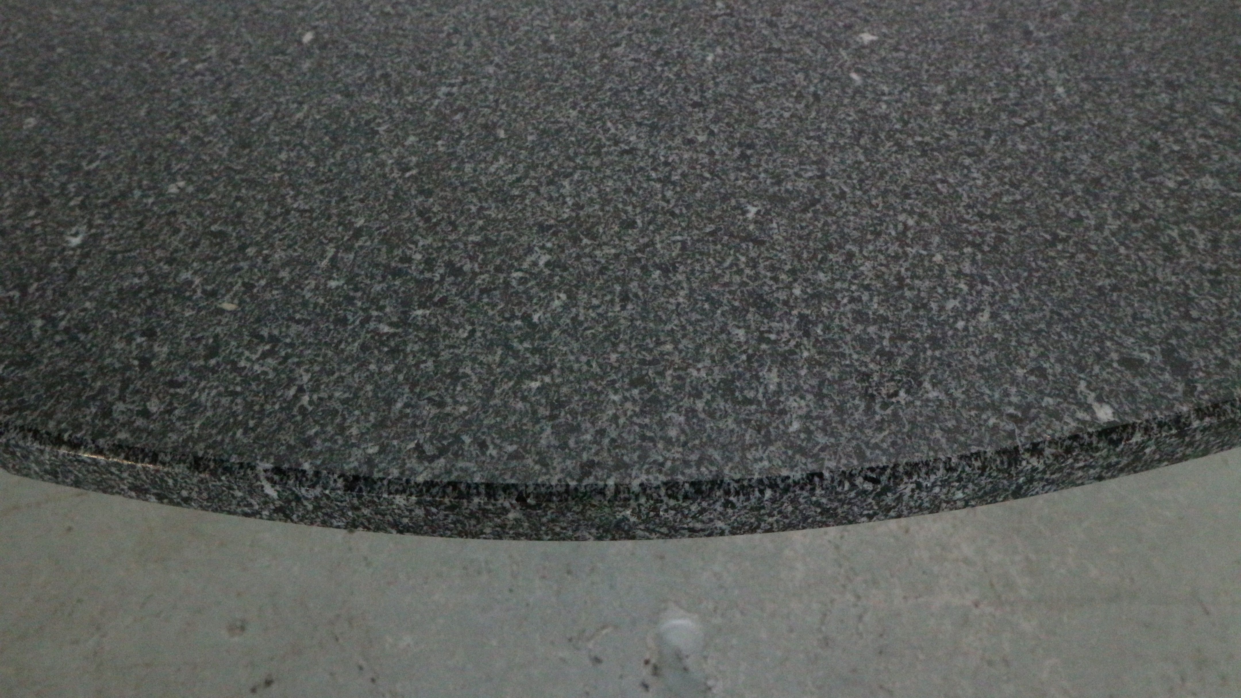 Mid-century  granite stone round coffee table, 1970's italy