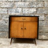 tv/hifi furniture enfilade bahut buffet vintage feet compass 1960