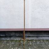 Brass tripod floor lamp