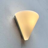 Wall lamp in glass from the Postmodern T+L Royal Typ L 133 series by Keuco, 1980s.