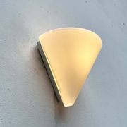 Wall lamp in glass from the Postmodern T+L Royal Typ L 133 series by Keuco, 1980s.