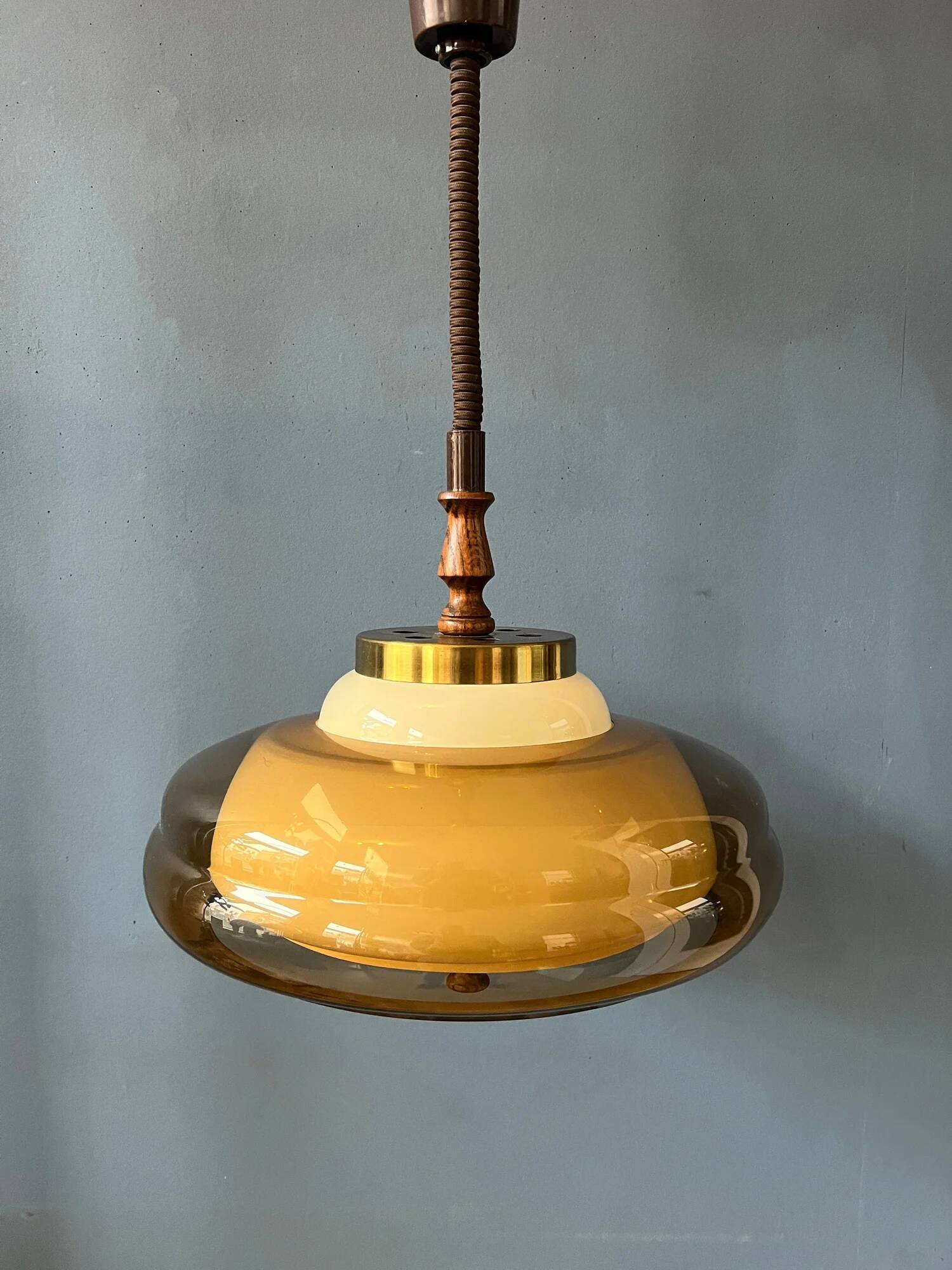 Mid-century Herda space age pendant light
