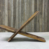 Vintage solid wood lounge chair, 1960’s