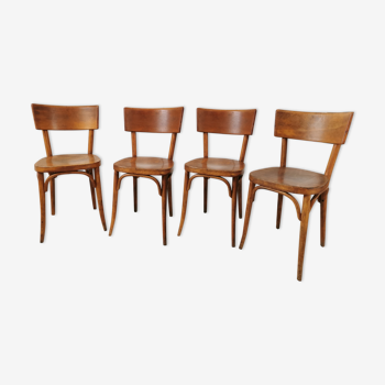 Série de 4 chaises bistrot Baumann