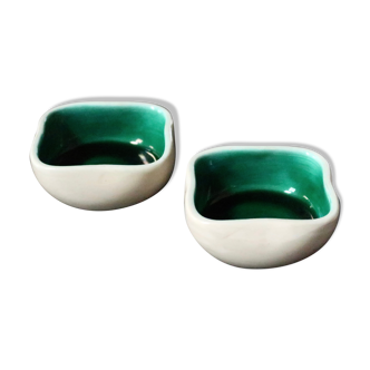 Deux bols en céramique Kéramos Sévres, années 60