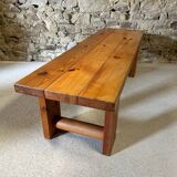 Solid pine coffee table / bench by Sven Larsson