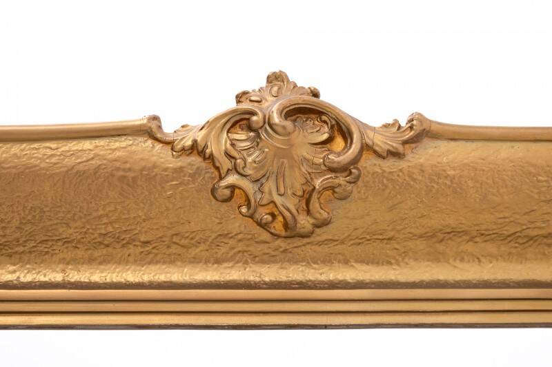 Horizontal mirror in gold frame, France.