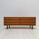 1960s vintage mid-century walnut low sideboard / credenza