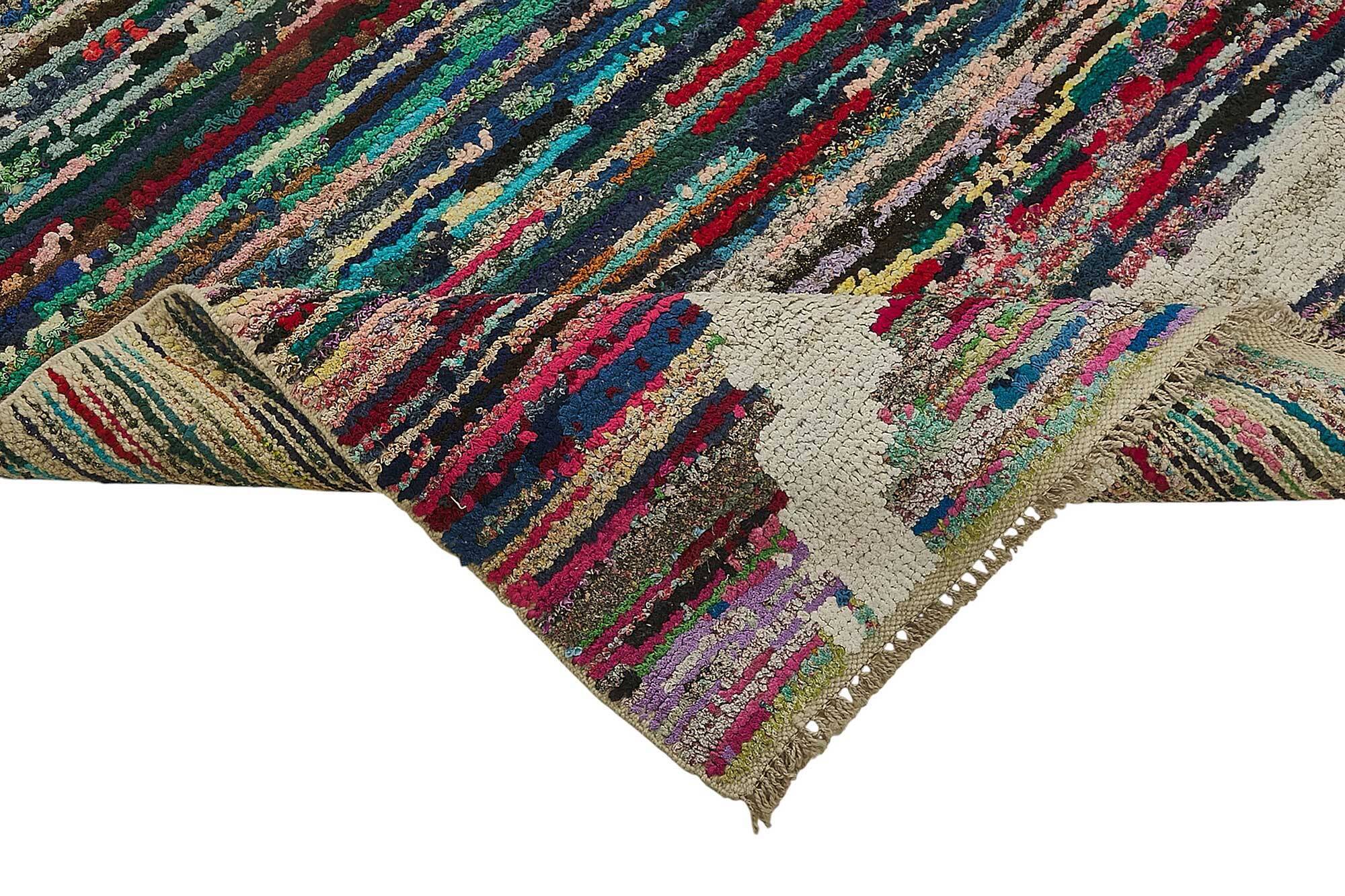 Handwoven Turkish Recycled Boho Rug 210 cm x 322 cm