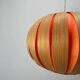 1960s bamboo globe pendant lamp