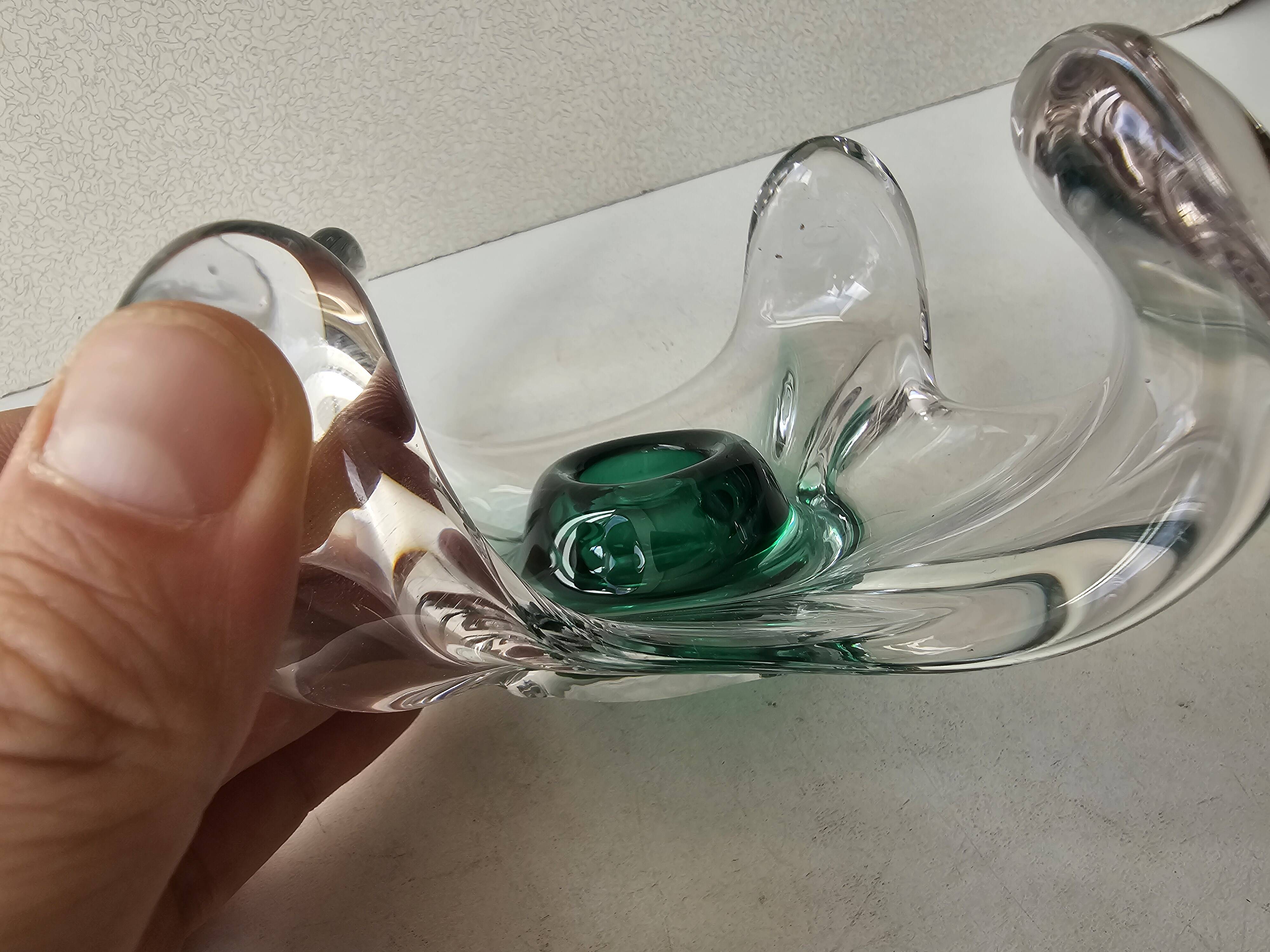 Glass candlestick in the style of Murano - 1960s