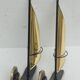 Pair of vintage sconces Sailboats in brass marine décor