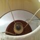 Wicker rattan table lamp