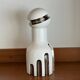 Decorative Ceramic Vase , white glazed, Scultptural Totem, 1970's Ceramic