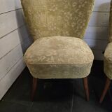 Pair of cocktail armchairs from the 60s