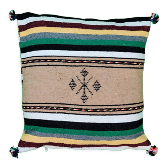 Multicolored Moroccan cushion