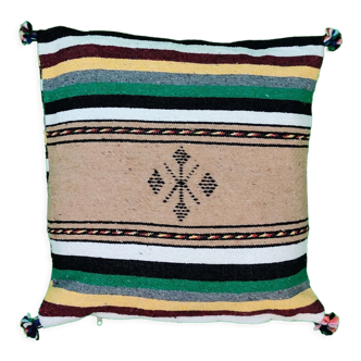 Coussin marocain multicolore