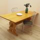 Solid oak dining table, Danish design, 1960s