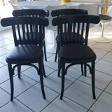 Set of 4 vintage bistro chairs from the 1970s