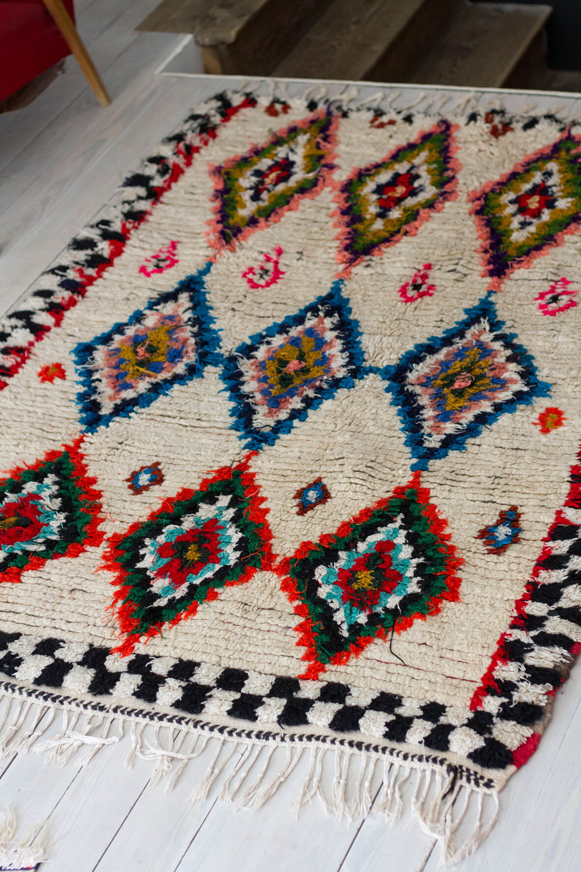 Berber ourika to rhombuses 125 x 180 cm