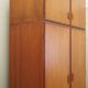 Teak wardrobe, Danish design, 1970s, manufacturer: Omann Jun