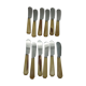 Twelve vintage butter knives