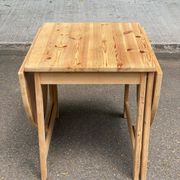 Extendable dining table with leaves renovated by Karin Mobring for Ikea 1970