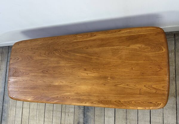 Table basse,meuble rangement en orme massif Ercol Minerva 1980