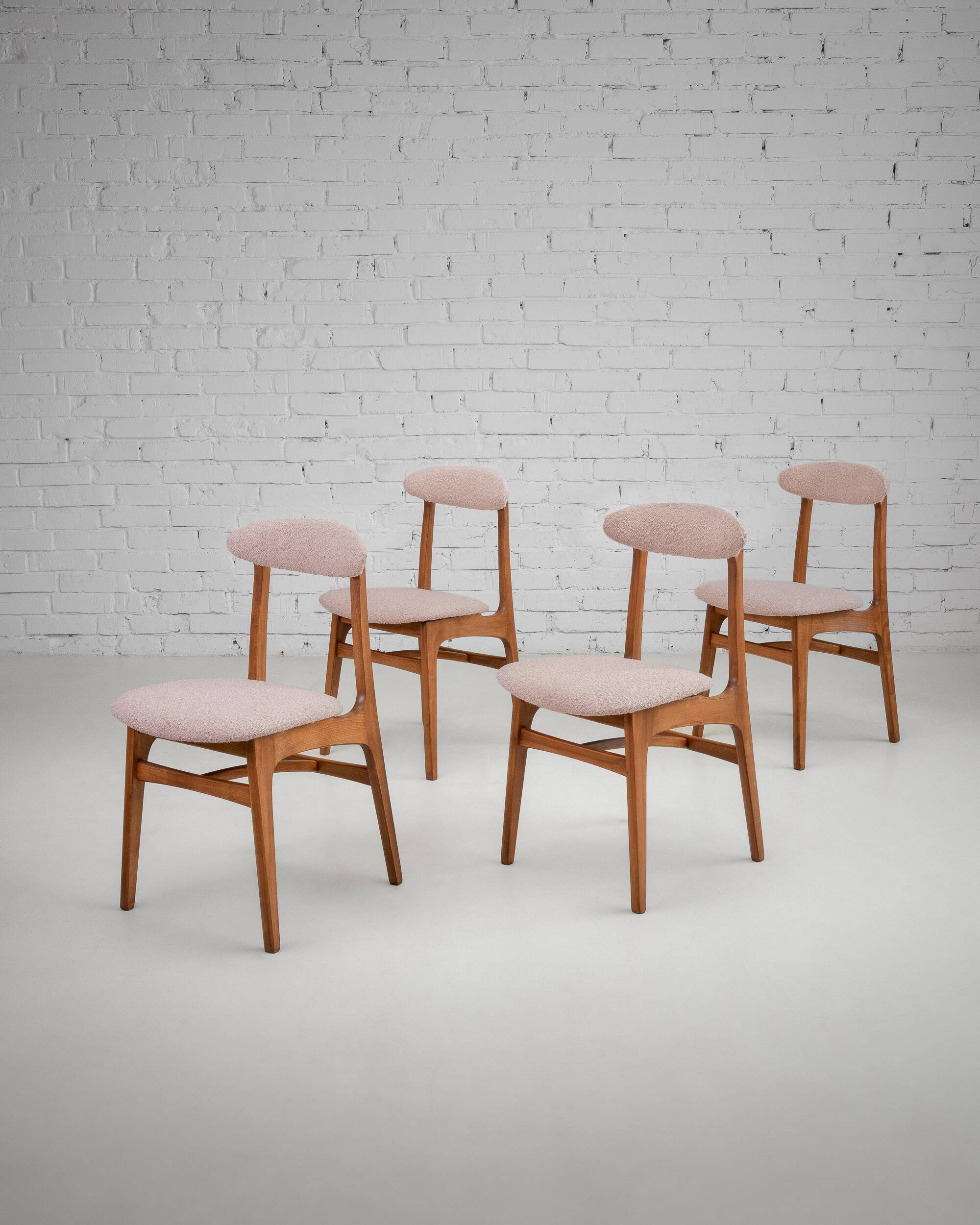 Chaise de salle à manger vintage par Hałas, restaurée