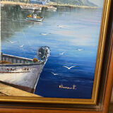 Painting of a boat by Vincent
