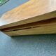 Solid pine wood TV unit stained with drawer and storage.