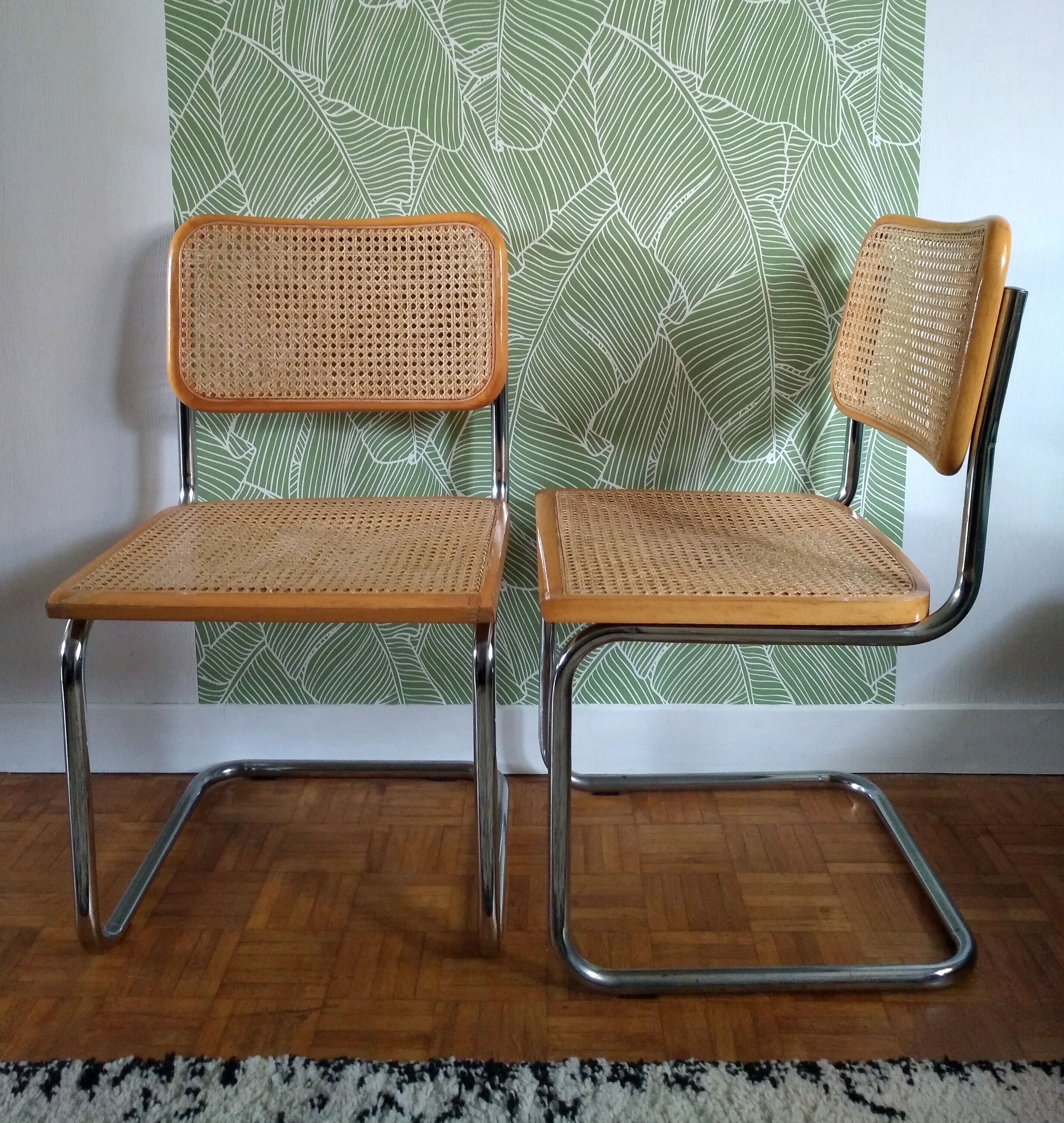Paire de chaises Marcel Breuer B32