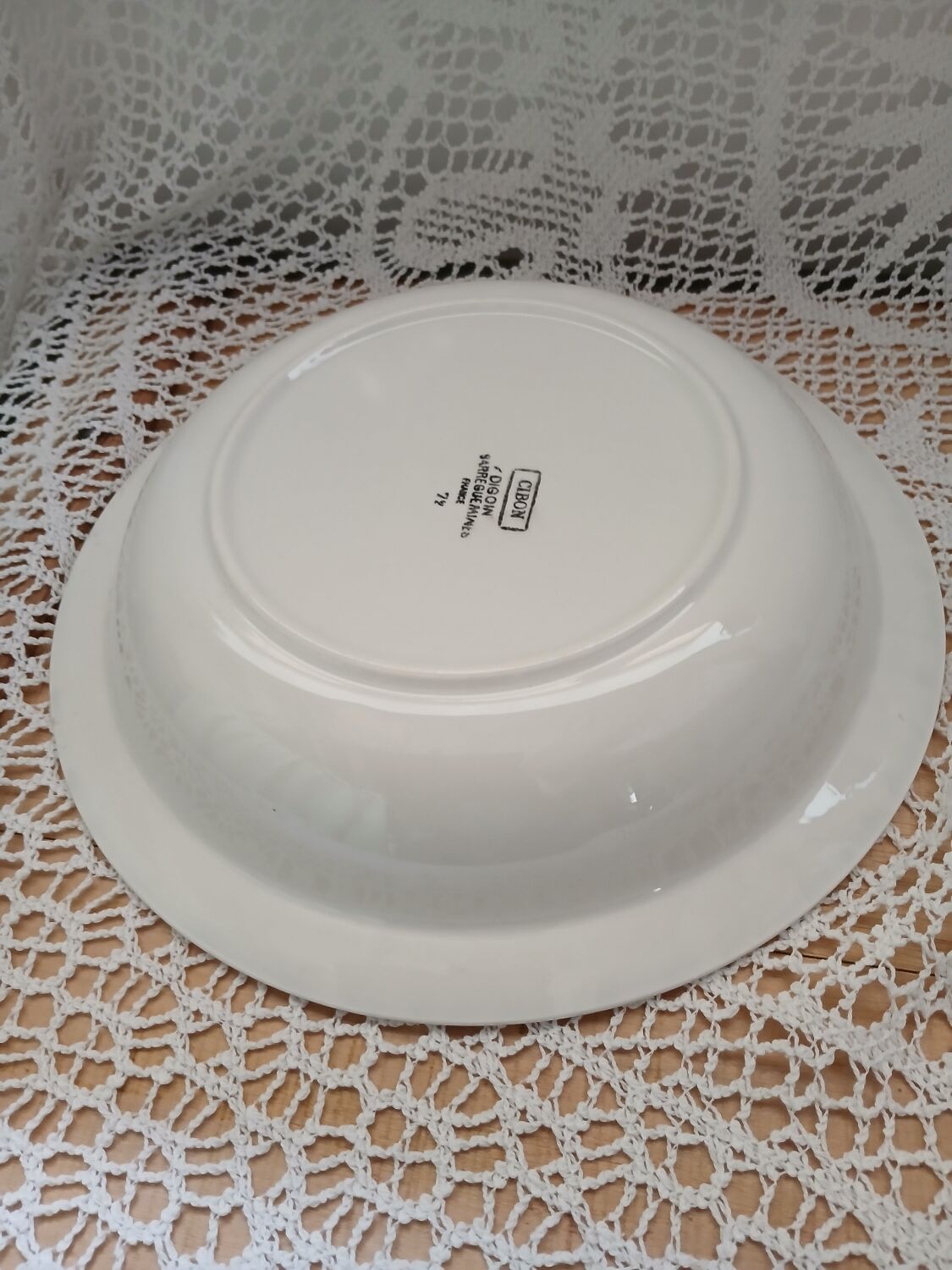 2 old dishes Digoin and Sarreguemines