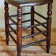 Stool in turned solid wood